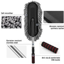 Car Duster, Long Retractable / Soft / Non-Slip / Handle
