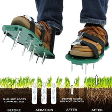 Garden Lawn Aerator Sandals – Spiked Grass Aerator Shoes for Yard & Patio