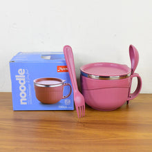 Apex Premium 700 ML Multipurpose Noodle Bowl with Handle, Lid and Fork