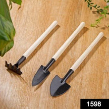 Trowel, shovel, and rake for kids gardening