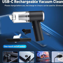 2 in 1 Wireless Vacuum Cleaner – 120W Handheld USB Rechargeable for Home & Car (1 Pc)