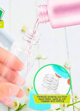 Refillable Travel Cosmetic Bottles with Pouch Set